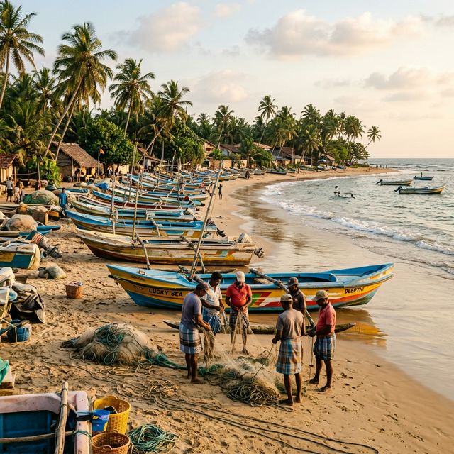 Dodanduwa beach fishery