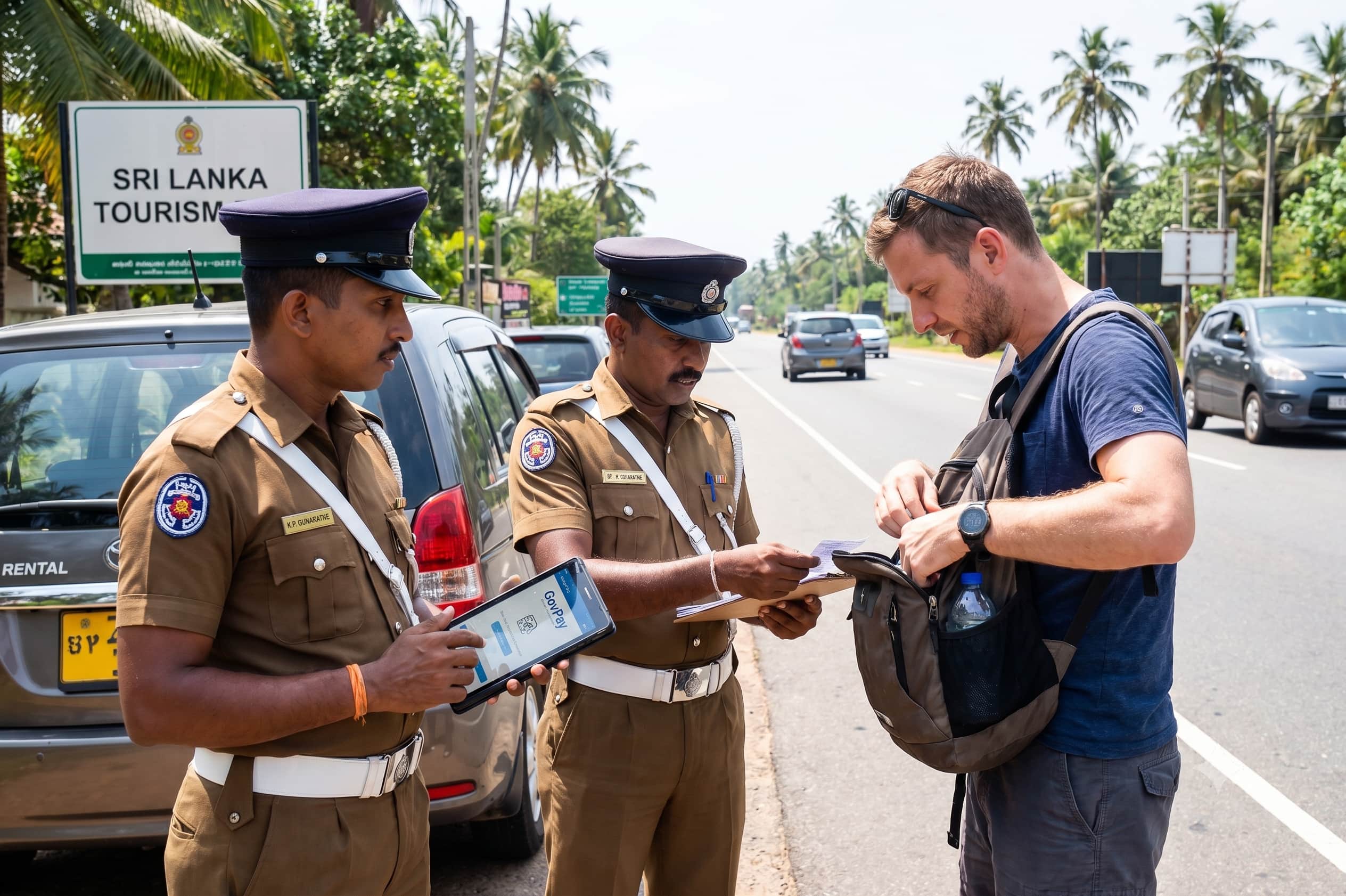 Sri Lanka traffic Fines